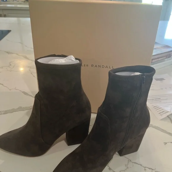 Loeffler Randall Brown Suede Isla Bootie - Picture 14 of 14